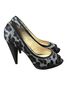 MICHAEL Michael Kors Leopard Print Gray Black Heels Size 8 1/2 - photo 4
