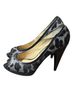 MICHAEL Michael Kors Leopard Print Gray Black Heels Size 8 1/2 - photo 1