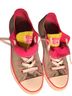 Converse Gray Pink Yellow Sneakers Size 4 - photo 1