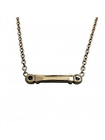 Tiffany & Co. Tiffany &amp; Co. Fleur de Lis Keeper Necklace for Women, 18K Pink Gold (Au750), Diamond, Approx. 1.9g (view 2)
