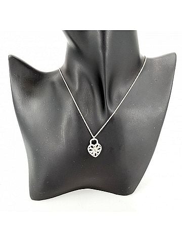 Tiffany & Co. Tiffany &amp; Co. Women's Filigree Necklace, Heart Design, Sterling Silver 925, Approx. 2.6g (view 2)