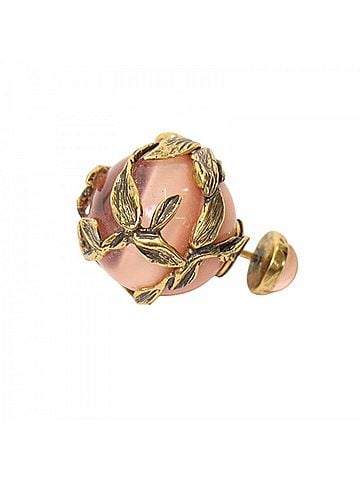 Christian Dior Christian Dior Dior Earrings for Women, Asymmetrical Design, Bird Motif, Pink Gold, Approx. 7.4g (view 2)
