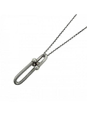 Tiffany & Co. Tiffany &amp; Co. Necklace for Men and Women, Hardware Design, Long Link Pendant, Jewelry, Accessory, Sterling Silver 925, Approx. 8.3g (view 1)