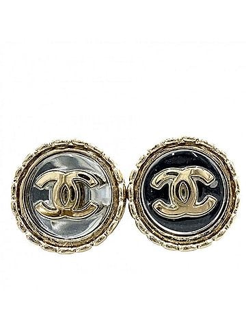 Chanel Chanel Earrings for Women, Coco Mark Design, CHANEL GP A21S, Approx. 5.7g, 2021 Model (view 1)