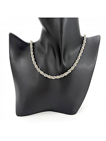 Tiffany & Co. Tiffany &amp; Co. Men's Twist Rope Necklace, Jewelry Accessory, 18K Yellow Gold (Au750), Sterling Silver (925), Approx. 47.5g (view 2)