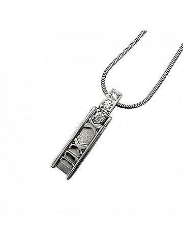 Tiffany & Co. Tiffany &amp; Co. Atlas Bar Pendant Necklace for Women, 18K White Gold (Au750), Diamond, Approx. 7.3g (view 1)
