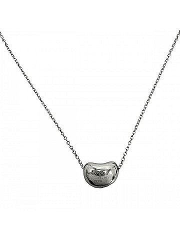 Tiffany & Co. Tiffany &amp; Co. Elsa Peretti Bean Motif Necklace for Women, Platinum 950, Diamond, Approx. 4.6g (view 2)