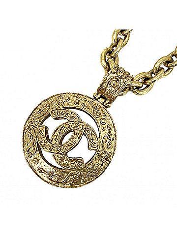 Chanel Chanel Women's Coco Mark Long Necklace, Accessory, CHANEL GP 94A, Approx. 113.3g, 1994 (view 1)
