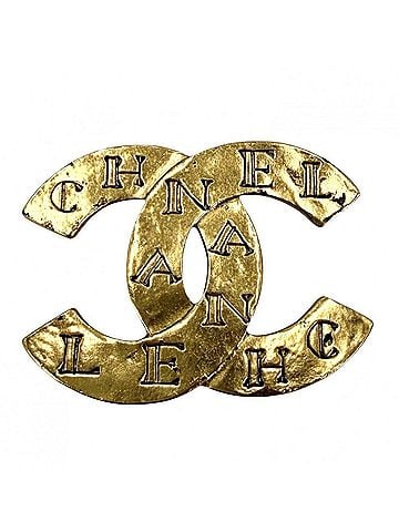 Chanel Chanel Brooch for Women, Logo, Coco Mark, Vintage Accessory, CHANEL GP 99A Gold, Approx. 7.4g, 1999 (view 1)