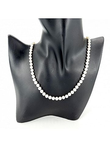 Tiffany & Co. Tiffany &amp; Co. Women's Pearl Necklace, Signature Design, 18K Yellow Gold, Pearl, Approx. 18.0g (view 2)