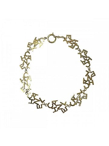 Chanel Chanel Necklace for Women, Logo, Vintage Style, GP Gold, Approx. 44.7g (view 2)
