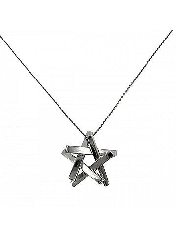 Tiffany & Co. Tiffany &amp; Co. Women's Star Necklace, 18K White Gold (Au750), Diamond, Approx. 10.9g (view 2)