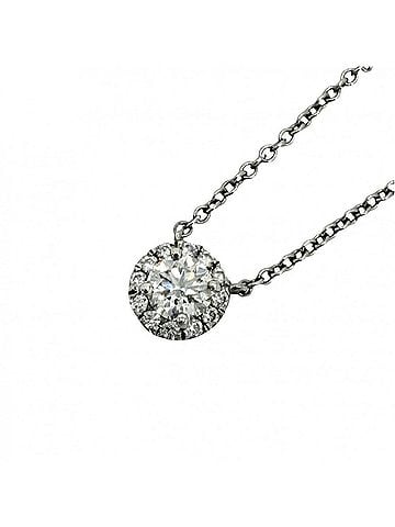 Tiffany & Co. Tiffany &amp; Co. Soleste Necklace for Women, Platinum 950, Diamond, Approx. 2.8g (view 1)