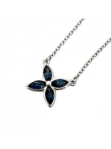 Tiffany & Co. Tiffany &amp; Co. Victoria Pendant Necklace for Women, Platinum 950, Sapphire, Approx. 2.5g (view 1)