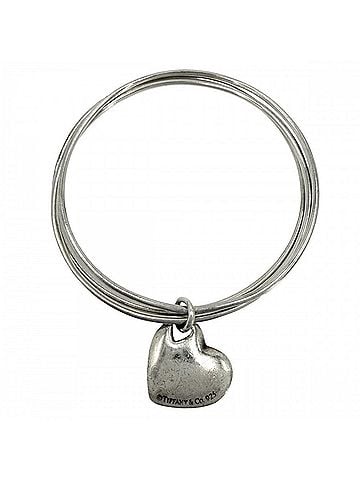 Tiffany & Co. Tiffany &amp; Co. Bangle Bracelet for Women, Heart Design, Triple Strand, Sterling Silver 925, Approx. 22.6g (view 1)