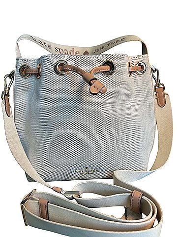 Kate Spade New York Kip Canvas Bucket Bag Leather Bucket Bag (view 2)