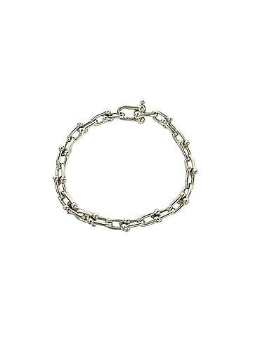 Tiffany & Co. TIFFANY&amp;Co. Tiffany HardWear Small Link Bracelet, Sterling Silver 925 Chain Bangle Accessory 241-5 (view 1)