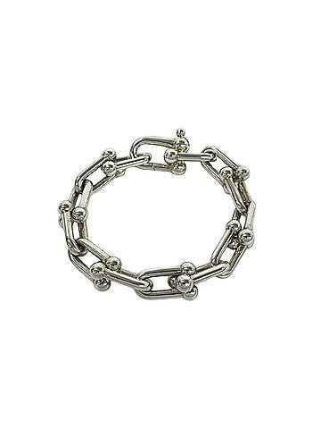 Tiffany & Co. TIFFANY&amp;Co. Tiffany HardWear Large Link Bracelet, Sterling Silver 925 Chain Bangle Accessory, 232-4 (view 1)