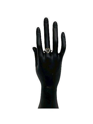 Tiffany & Co. TIFFANY&amp;Co. Tiffany Open Heart Ring, Sterling Silver 925, 18K Yellow Gold, Silver, Item Number 22965 (view 2)
