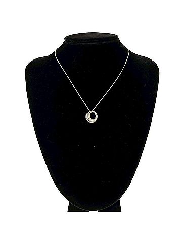 Tiffany & Co. TIFFANY&amp;Co. Tiffany Vintage Eternal Circle Necklace, Sterling Silver 925 Pendant, Accessory, 50701 (view 2)