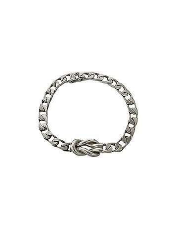 Tiffany & Co. TIFFANY&amp;Co. Tiffany Vintage Center Knot Bracelet, Sterling Silver 925 Chain Bangle Accessory 78198 (view 1)