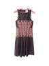 Gary Graham Graphic Black Brown Casual Dress Size 2 - photo 1
