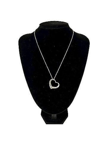 Tiffany & Co. TIFFANY&amp;Co. Tiffany Vintage Open Heart Necklace, Sterling Silver 925 Pendant, Accessory, 1630a (view 2)