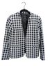 Liz Claiborne 90% Polyester 10% Spandex 100% Polyester Checkered-gingham Black White Blazer Size 10 - photo 1