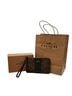 Coach Print Brown Black Leather Wristlet One size - photo 1