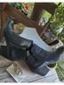 FRYE 100% Leather Black Ankle Boots Size 10 - photo 6