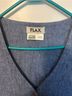 Flax 100% Linen Blue Jacket Size M - photo 3
