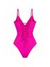 TA3 Solid Pink One Piece Swimsuit Size XL - photo 3