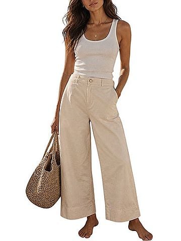 Everlane The Wide-Leg Crop Pant Casual Pants (view 1)