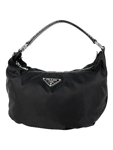 Prada Prada PRADA Logo Plate Shoulder Bag Nylon Nero (Black) Women's (view 1)