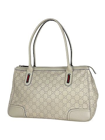 Gucci Gucci GUCCI Guccissima Shoulder Bag, Shima Leather, White, 293599, Women's (view 1)