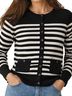 The Limited Stripes Black White Cardigan Size M - photo 1