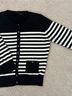 The Limited Stripes Black White Cardigan Size M - photo 8