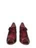 Via Spiga 100% Leather Burgundy Heels Size 9 1/2 - photo 2