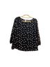Francesca's 100% Polyester Polka Dots Blue White Long Sleeve Blouse Size S - photo 1