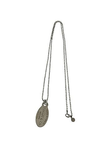 Tiffany & Co. TIFFANY&amp;Co. Tiffany Return to Oval Chain Necklace, Sterling Silver 925, 41076 (view 1)
