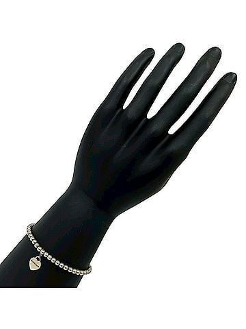 Tiffany & Co. TIFFANY&amp;Co. Tiffany Return to Heart Tag Bracelet, Sterling Silver 925, Ball Chain Accessory, 29062 (view 2)