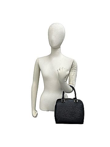 Louis Vuitton LOUIS VUITTON Louis Vuitton Pont Neuf Epi Leather Genuine Round Zip Handbag Mini Boston Bag Noir 20803 (view 2)