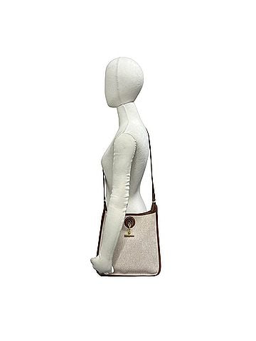 Hermès HERMES Vintage Vespa PM Toile H Buffalo Leather Shoulder Bag Natural 18738 (view 2)