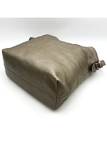 Loewe LOEWE Heritage Shoulder Bag, Leather, Silver Metallic, Women's (view 2)