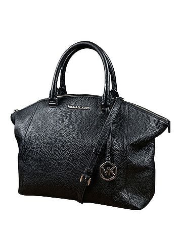 Michael Kors Riley Leather Satchel (view 1)