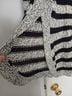 Francesca's Stripes Black White Ivory Pullover Sweater Size S - photo 3