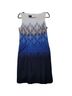 Pendleton 100% Cotton Print Blue White Ivory Cocktail Dress Size 10 - photo 1