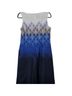 Pendleton 100% Cotton Print Blue White Ivory Cocktail Dress Size 10 - photo 2