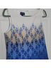 Pendleton 100% Cotton Print Blue White Ivory Cocktail Dress Size 10 - photo 5