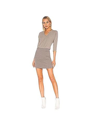 James Perse Mixed Media Blouson Mini Dress Casual Dress (view 1)